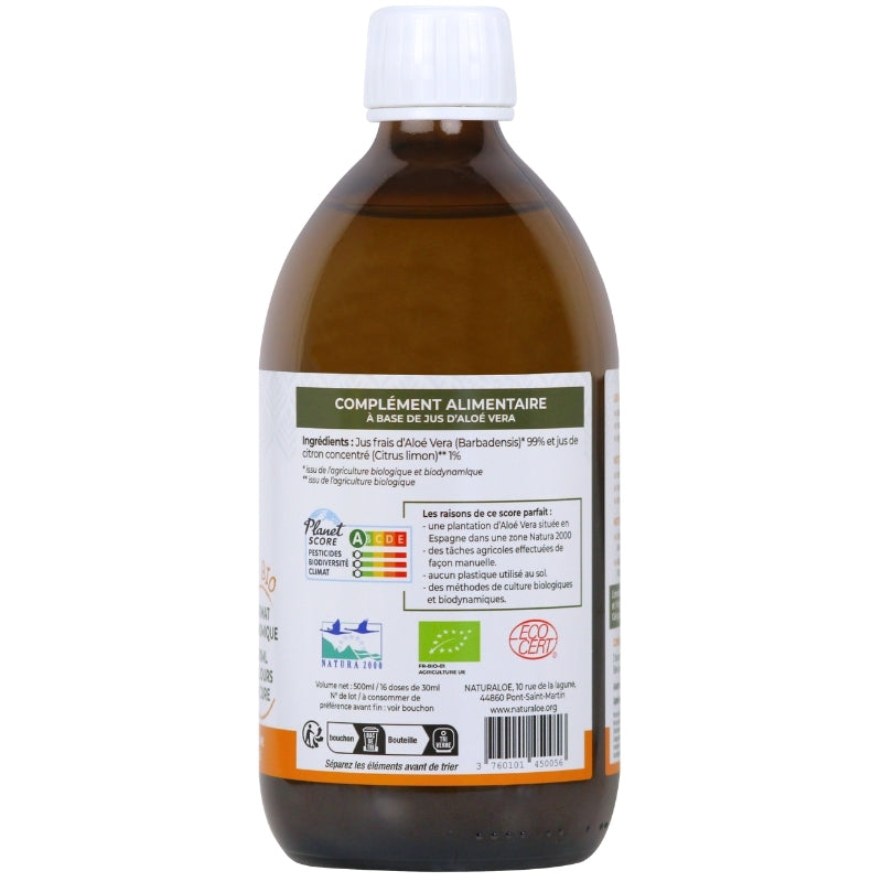 Jus d'aloé vera bio & demeter - 3