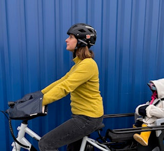 Manchons guidon courbé vélo adulte bleu marine (anti froid anti pluie) - 3